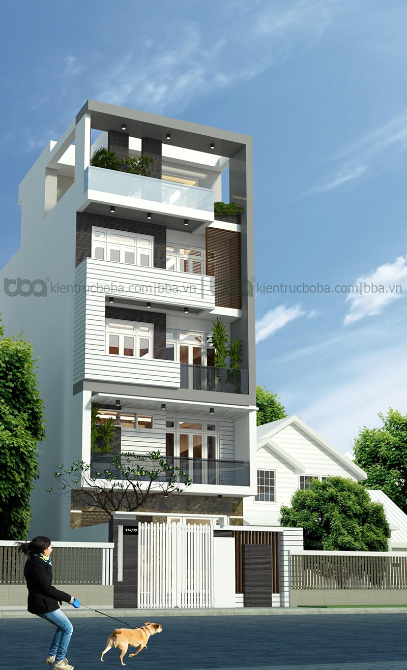 Thiet Ke Nha Pho 5 Tang Mr Hieu Duong Ba Trac Tphcm