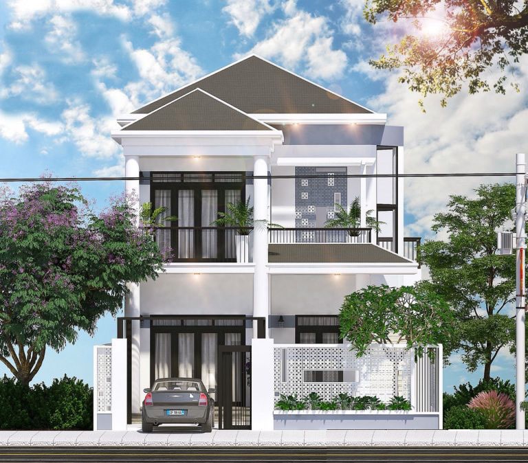 Thiet Ke Mat Tien Nha Pho Dep 21