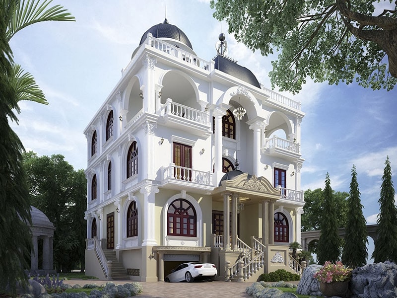 Phong Cach Thiet Ke Biet Thu Phap