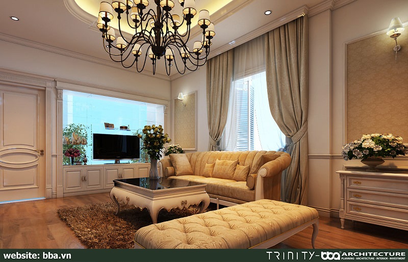 Thiết kế nội thất biệt thự tân cổ điển