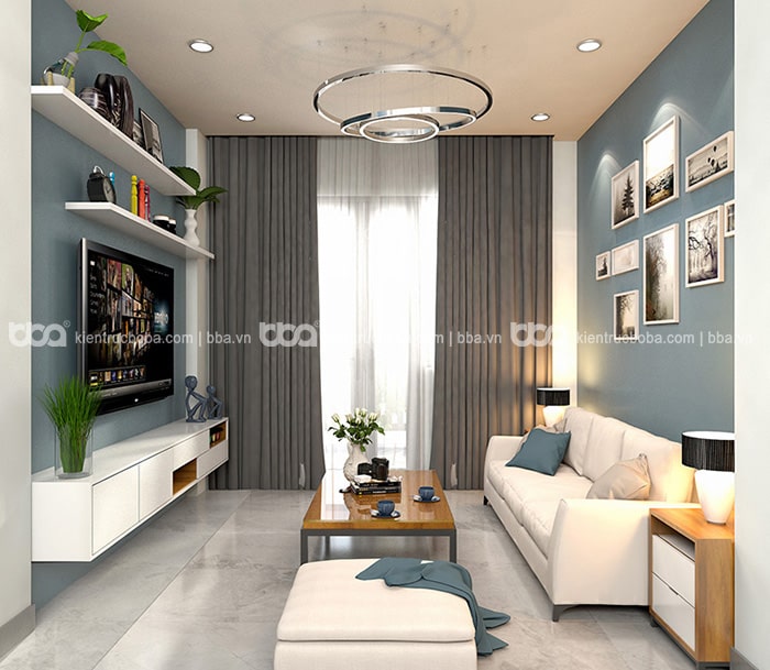 Thiết kế nội thất nhà 2 tầng 45m2