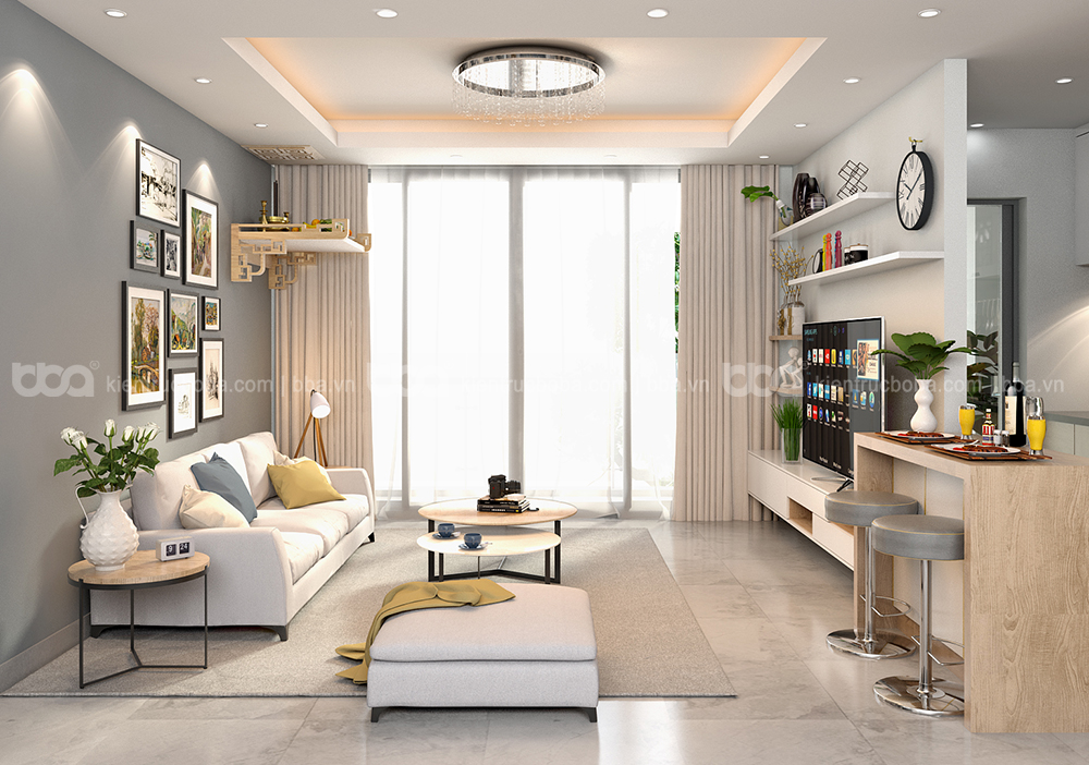 Thiết kế nội thất căn hộ chung cư Green Valey Quận 7