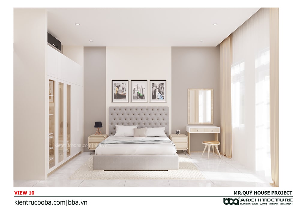 Mẫu nhà ống 3 tầng sân thượng 4x15
